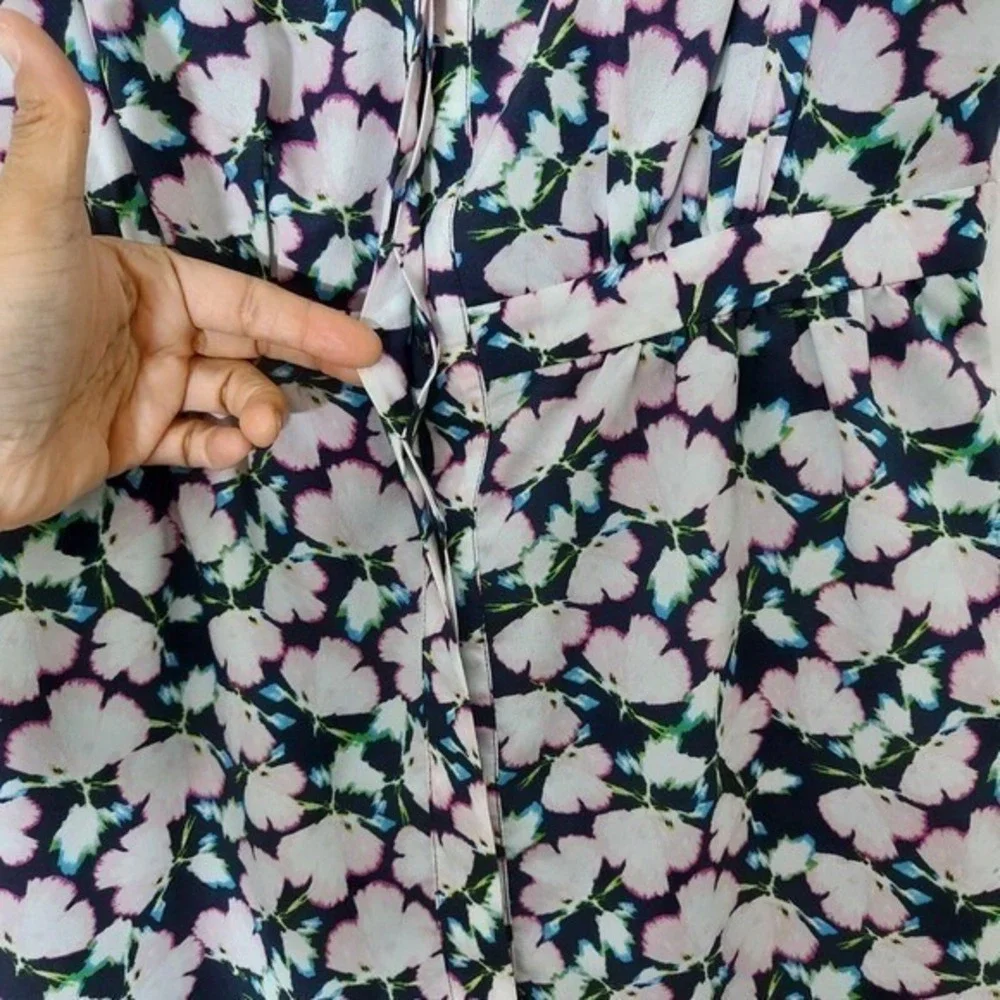 Banana Republic Dress Women 4 Floral‎ Button Cottagecore Garden Party  Prairie